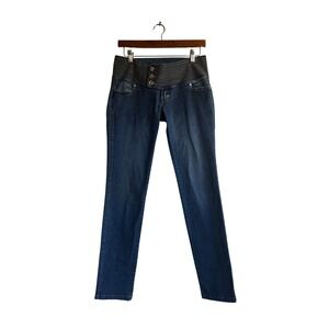 y2k Beverly Jeans Co Dark Wash‎ Low  Waist Jeans Sz M Women's Denim Pants